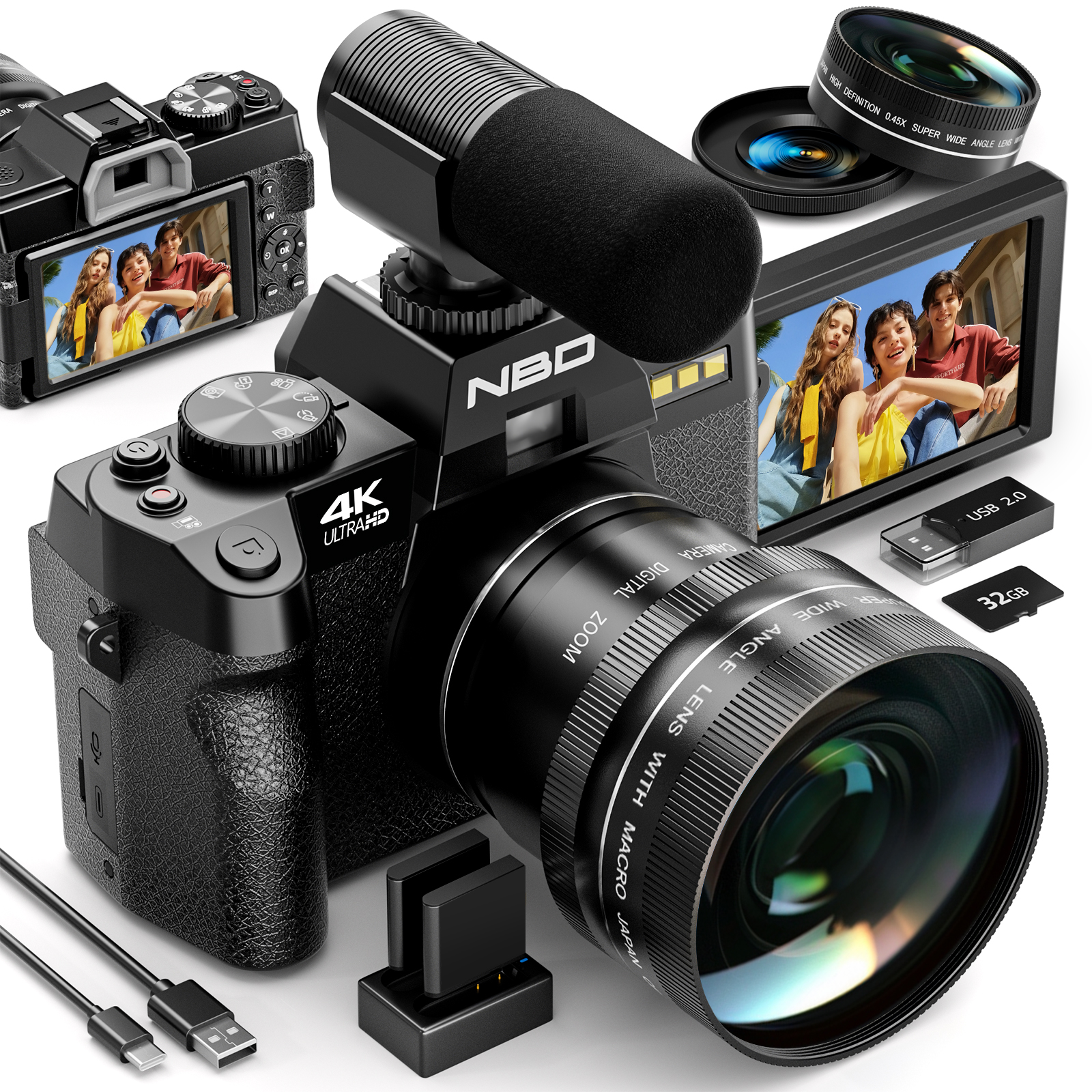Korean Girl Lifestyle - NBD S100F 48MP 4K Digital Camera