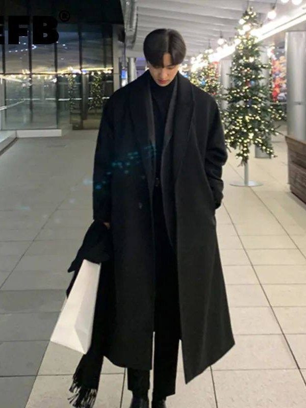 Korean Girl Lifestyle - Korean Style Men's Loose Casual Single-breasted