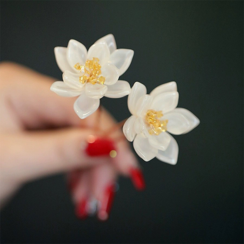 1Pair Vintage Hairpin Glazed F – обзор и цена Hanbok Hair Pin