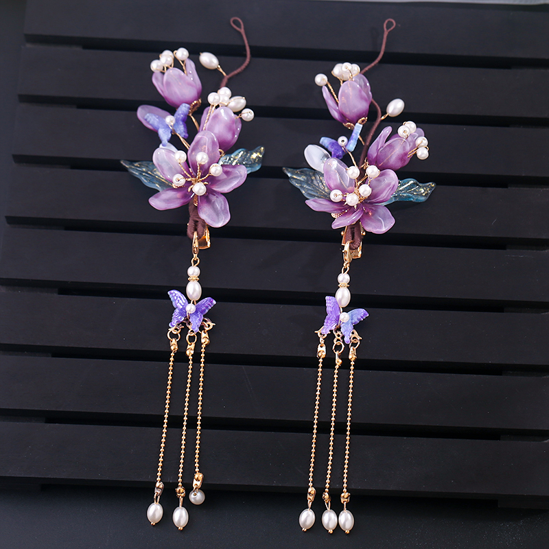 Chinese Glazed Flower Hairpin  – обзор и цена Hanbok Hair Pin
