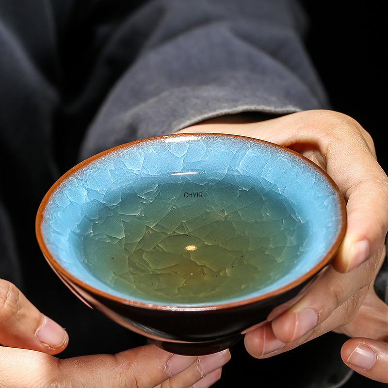 Large Ge Kiln Ice Crack Tea Cu – обзор и цена Celadon Ceramic Cup
