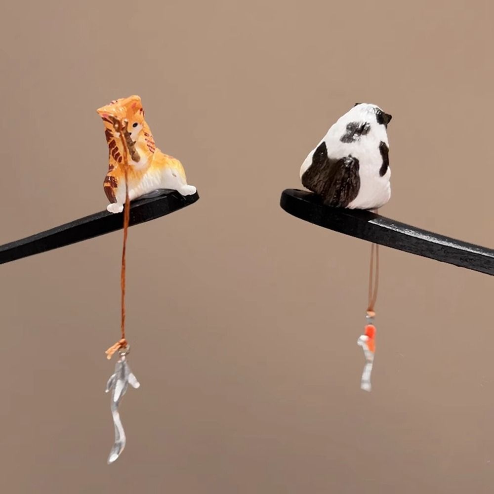 Cute Cat Fishing Wooden Hair S – обзор и цена Hanbok Hair Pin