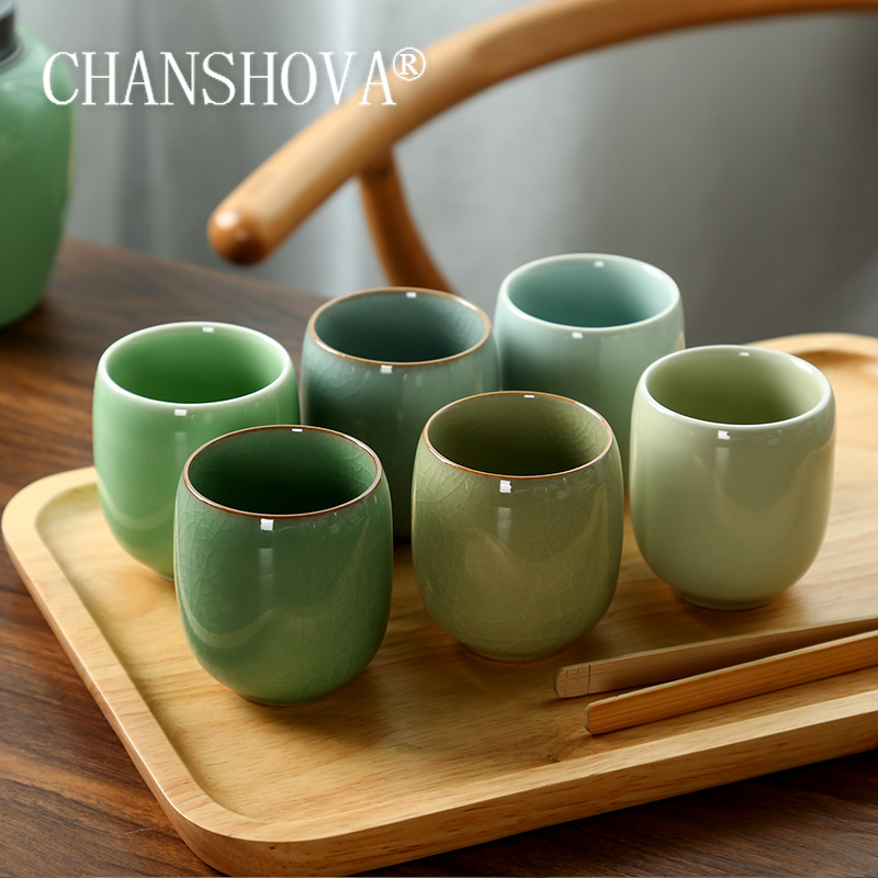 CHANSHOVA-Porcelain Tea Cup Se – обзор и цена Celadon Ceramic Cup