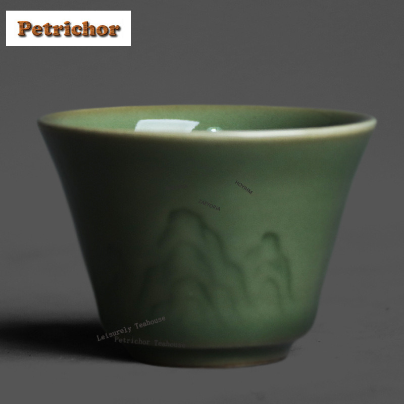 50ml Yue Kiln Celadon Relief T – обзор и цена Celadon Ceramic Cup