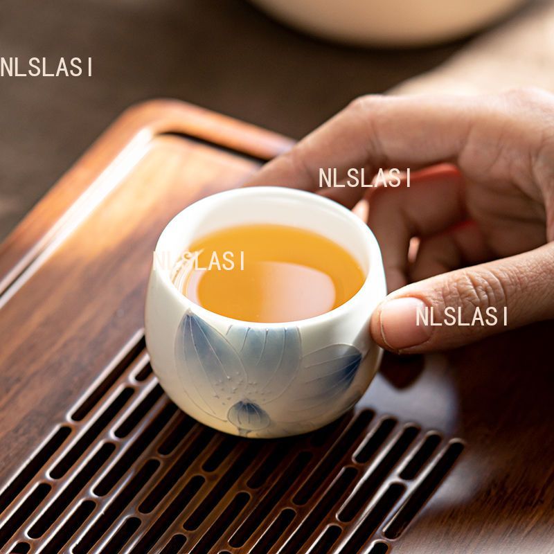1pcs Tea Accessories Kiln Rest – обзор и цена Celadon Ceramic Cup