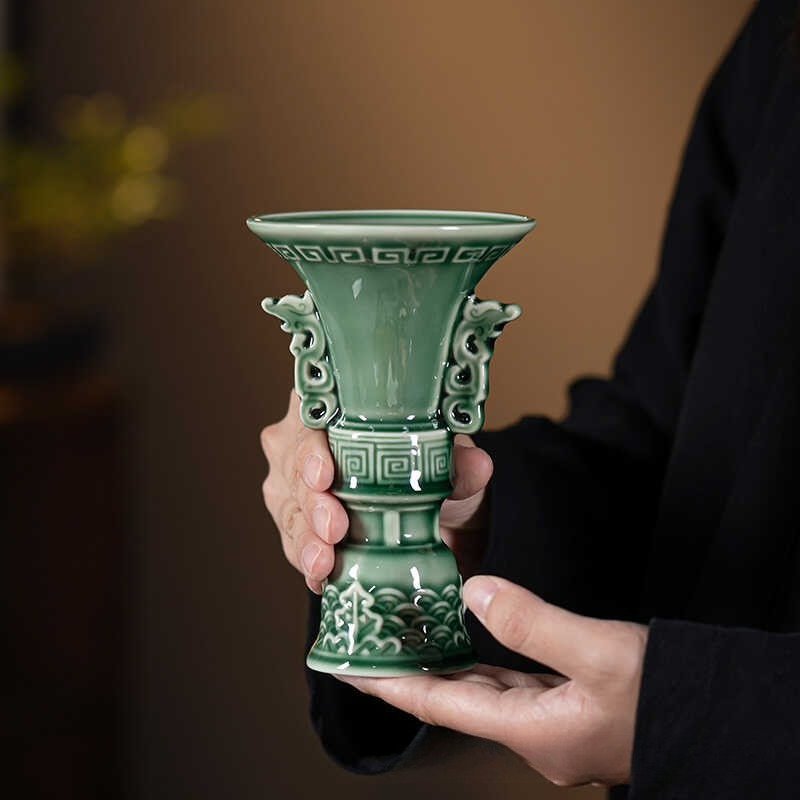 Archaizing Antique Celadon Gob – обзор и цена Celadon Ceramic Cup