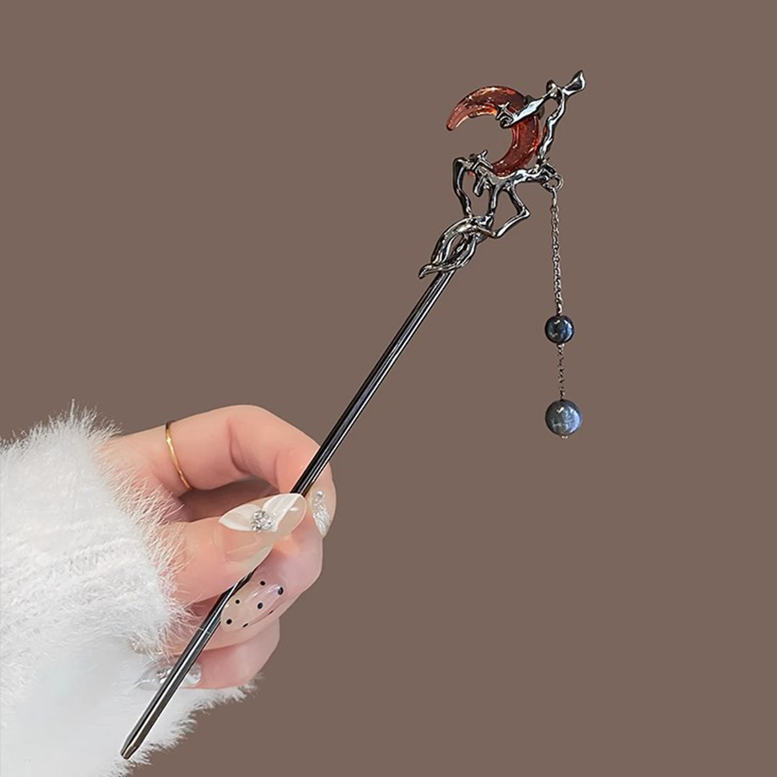 Red Moon Pendant Hair Stick Ch – обзор и цена Hanbok Hair Pin