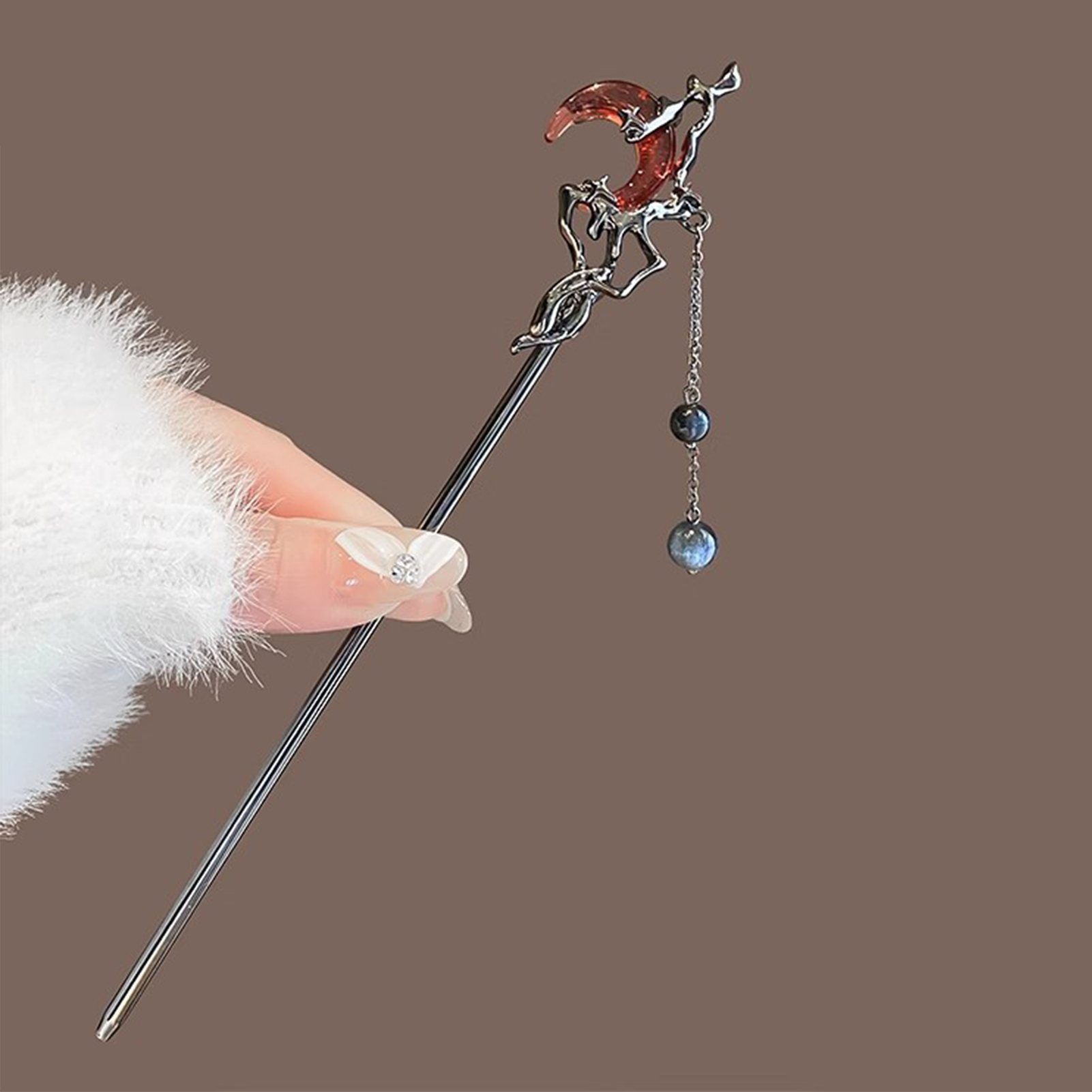 Red Moon Pendant Hair Stick Ch – обзор и цена Hanbok Hair Pin