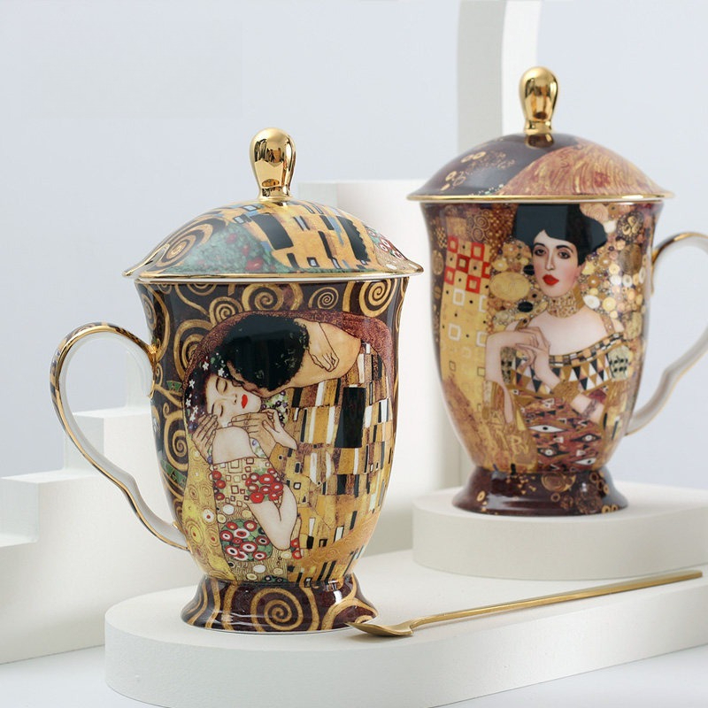 European Ceramic Mug with Lid  – обзор и цена Celadon Ceramic Cup