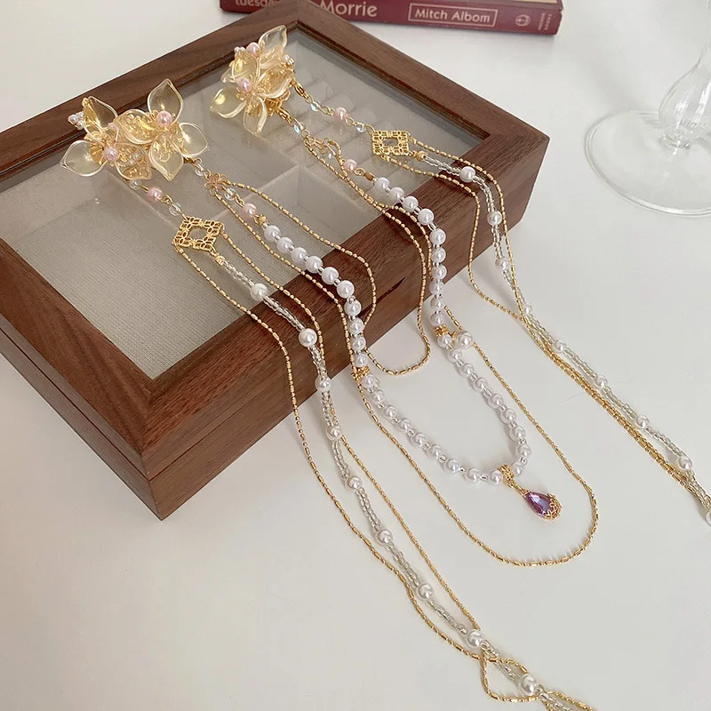 New Chinese Style Rhinestones  – обзор и цена Hanbok Hair Pin