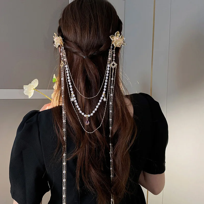 New Chinese Style Rhinestones  – обзор и цена Hanbok Hair Pin