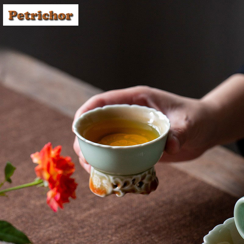 90ml Celadon Carved Flower Pre – обзор и цена Celadon Ceramic Cup
