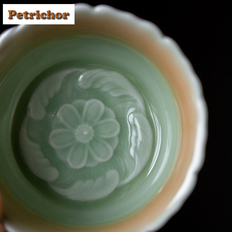 90ml Celadon Carved Flower Pre – обзор и цена Celadon Ceramic Cup