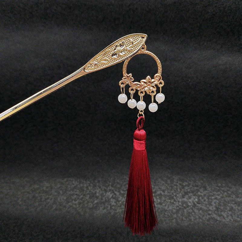 Ancient-Style Tassel Lotus Hai – обзор и цена Hanbok Hair Pin
