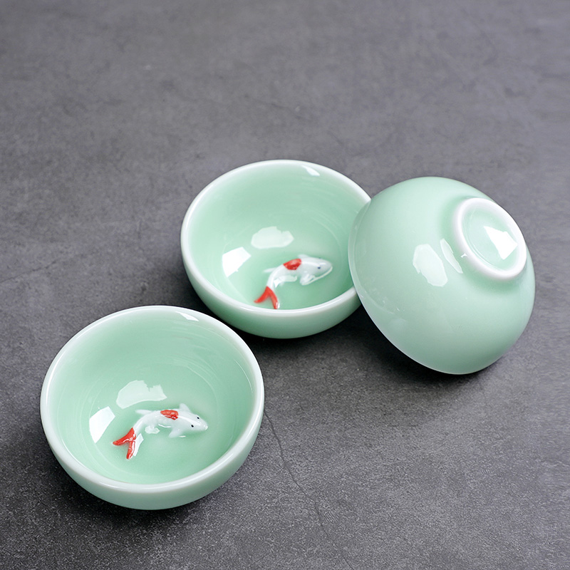 Celadon Fish Cute Teacup, Chin – обзор и цена Celadon Ceramic Cup